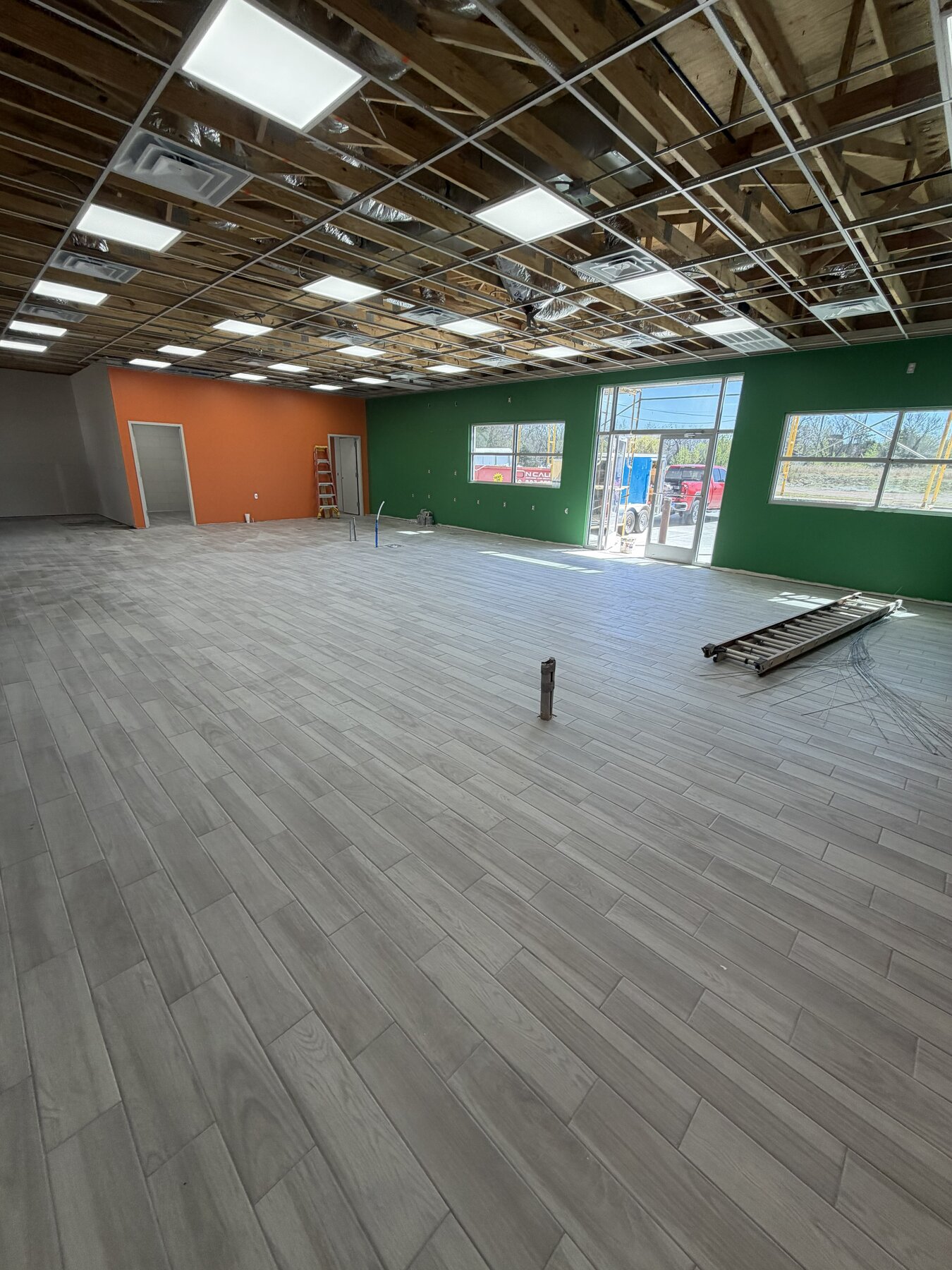 Commercial retail flooring installation in Oklahoma